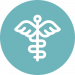 Caduceus-Symbol für die wissenschaftlich fundierten Inhalte von Novego